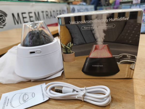 Volcano Room Diffuser, USB Air Humidifier, Retro Light Air Freshner