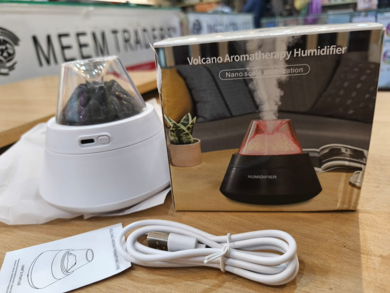 Volcano Room Diffuser, USB Air Humidifier, Retro Light Air Freshner