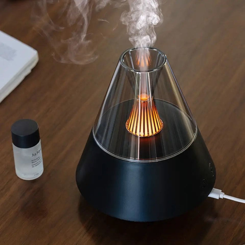 Volcano Room Diffuser, USB Air Humidifier, Retro Light Air Freshner
