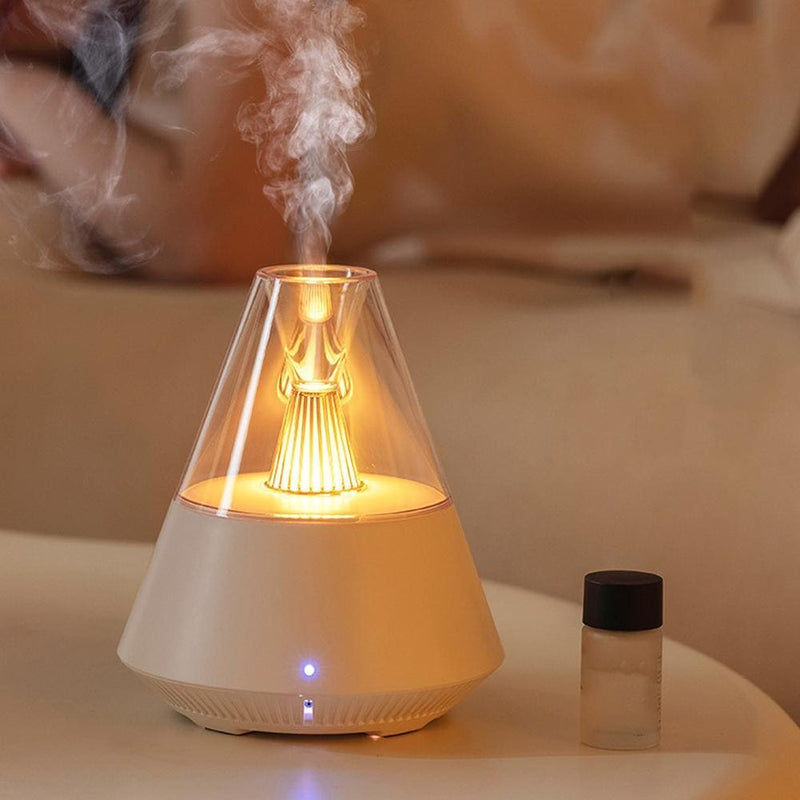 Volcano Room Diffuser, USB Air Humidifier, Retro Light Air Freshner