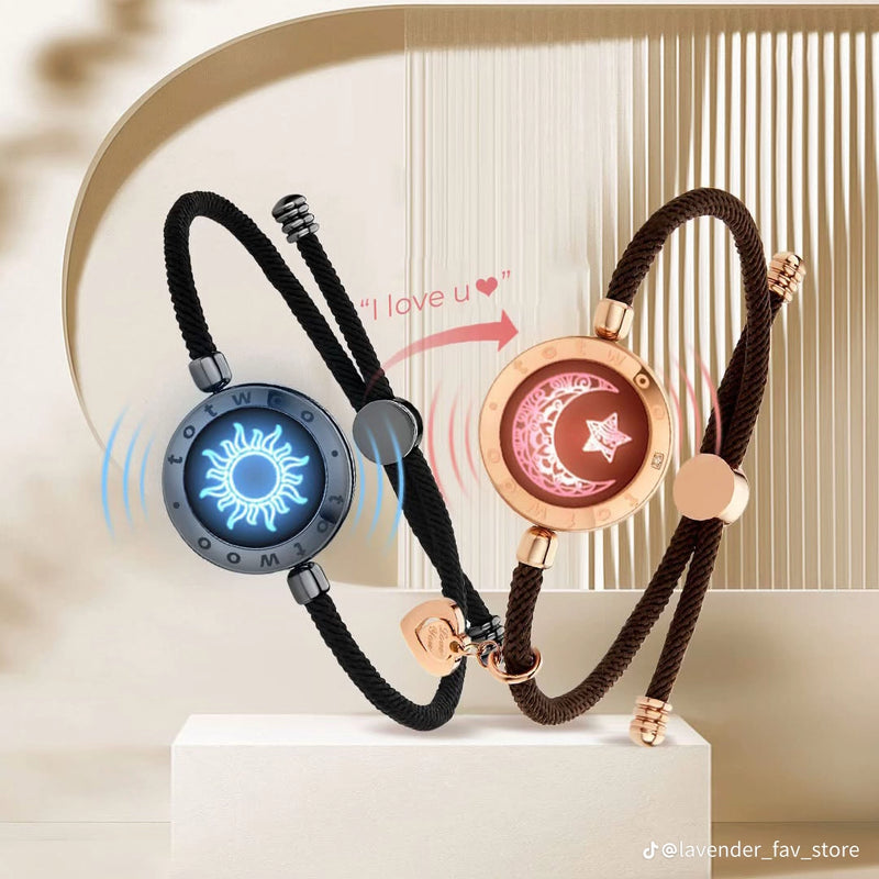 2pcs/Set Luminous Couple Bracelet For Women Men Sun Moon Rope Charm Friendship SEVICH